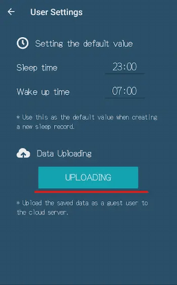 upload data